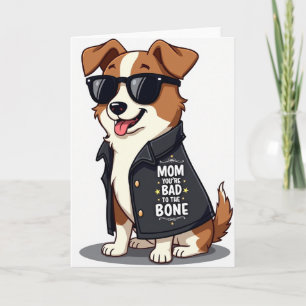 Cartão do Dia das Mães Cachorrinho Ruivo