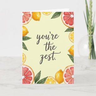 Cartão do Dia das Mães Citrus Youre The Zest