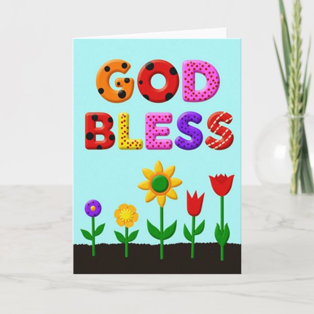 Cartão do Dia das Mães com Bolinhas (Frente)