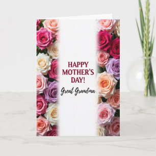 Cartão do Dia das Mães com Bordas Florais
