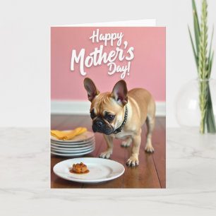 Cartão do Dia das Mães com Cachorro Doce Petisco