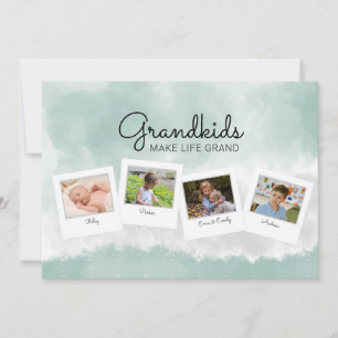 Cartão do Dia das Mães com Colagem de Fotos para A