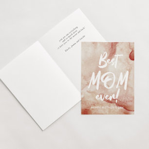 cartão do dia das mães com efeito de aquarela 'mel