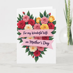 Cartão do Dia das Mães com Estampa Floral de Bolin