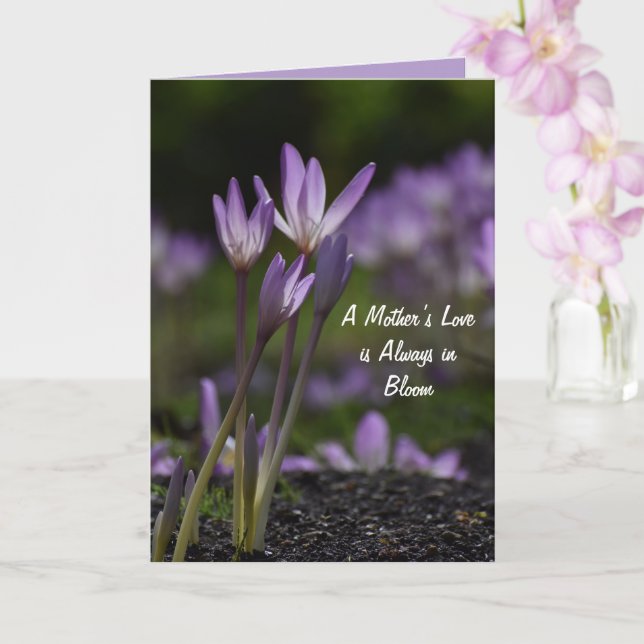 Cartão do Dia das Mães com Floral Elegante (Orquídea)