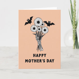 Cartão do Dia das Mães com Floral na Mão
