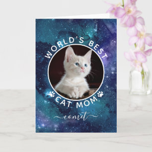 Cartão do Dia das Mães com Foto Espacial da Melhor