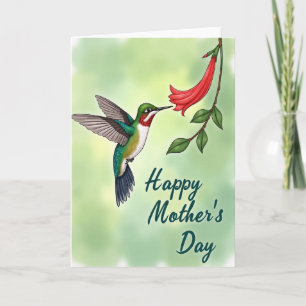 Cartão do Dia das Mães com Joia Floral