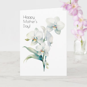 Cartão do Dia das Mães com Orquídea