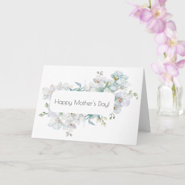 Cartão do Dia das Mães com Orquídea (Orquídea)