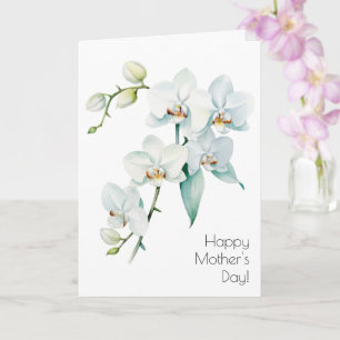 Cartão do Dia das Mães com Orquídea