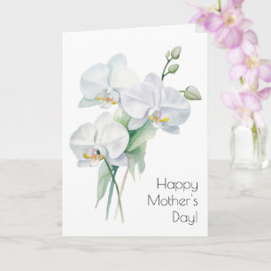 Cartão do Dia das Mães com Orquídea