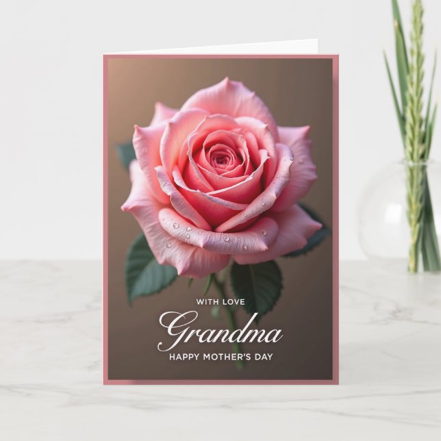 Cartão do Dia das Mães com Orvalho (Frente)