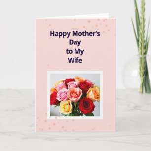 Cartão do Dia das Mães com Rosa de Jardim