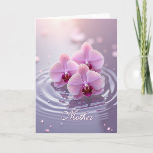 Cartão do Dia das Mães com Tema Floral de Amor