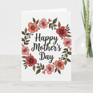 Cartão do Dia das Mães com Textura de Brilho