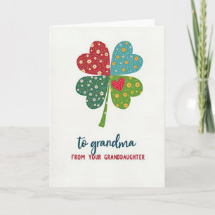 Cartão do Dia das Mães Coração Sortudo