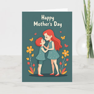 Cartão do Dia das Mães Corações Sensíveis