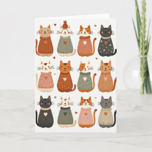 Cartão do Dia das Mães Cozy Cats