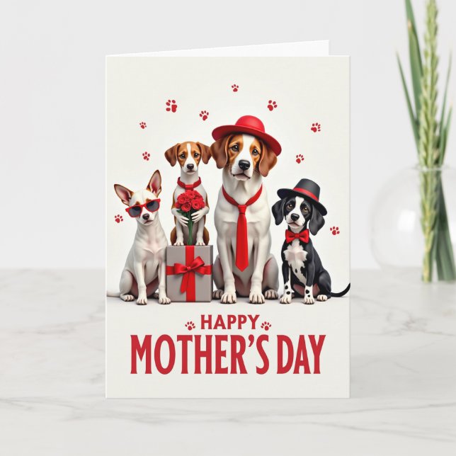 Cartão do Dia das Mães Crimson Dogs (Frente)