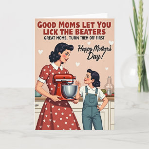 Cartão do Dia das Mães da Cozinha do Coração