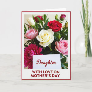 Cartão do Dia das Mães da Filha Elegante