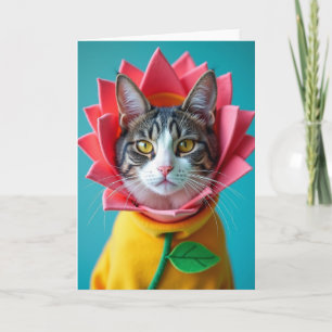 Cartão do Dia das Mães da Gata Rosa