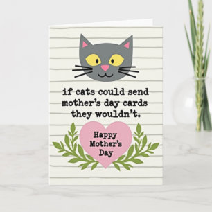 Cartão do Dia das Mães da Gatinha Fofa