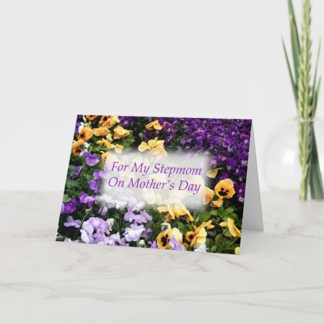 Cartão do dia das mães da madrasta (Frente)