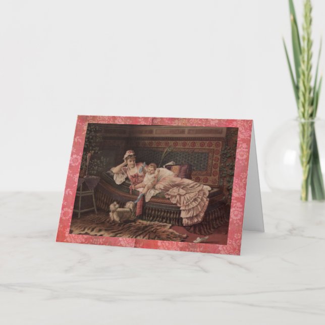 Cartão do dia das mães da mãe & da criança do (Frente)