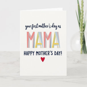 Cartão do Dia das Mães da Mamãe Geométrica