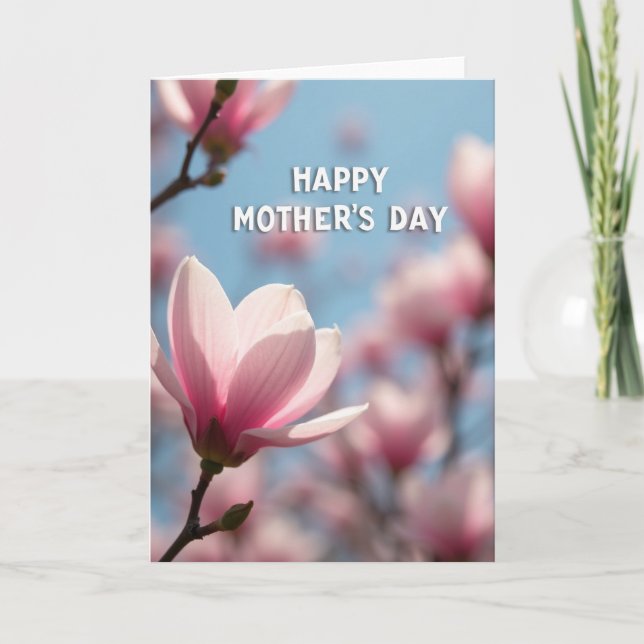 Cartão do Dia das Mães da Primavera (Frente)