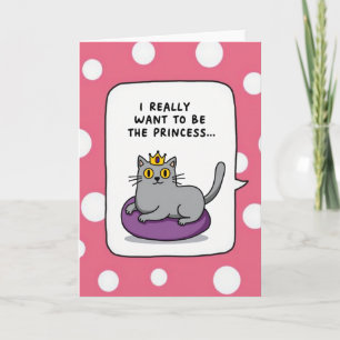 Cartão do Dia das Mães da Princesa Gata