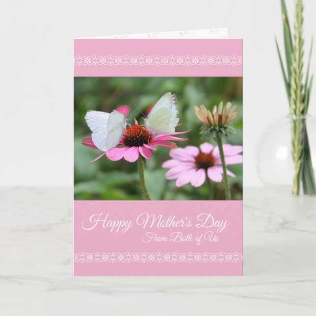 Cartão do dia das mães de ambos nós com (Frente)