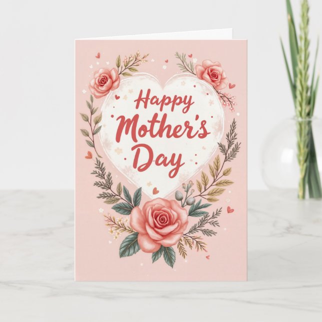 Cartão do Dia das Mães de Apreciação à Supermãe (Frente)