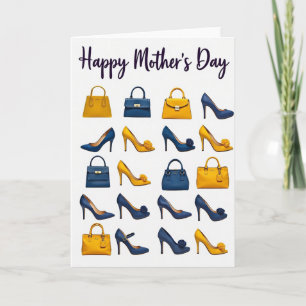 Cartão do Dia das Mães de Moda Chic
