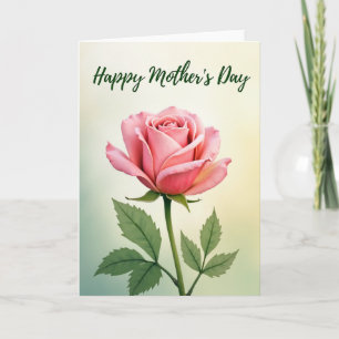 Cartão do Dia das Mães de Pastel Floral