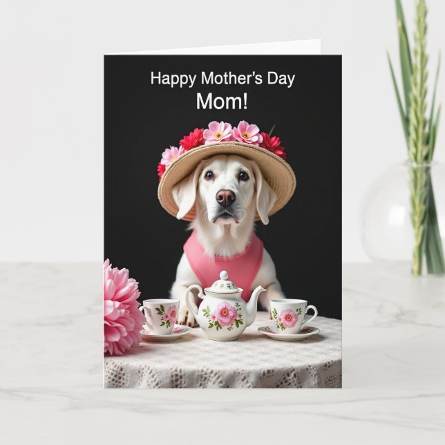Cartão do Dia das Mães do Chá da Cachorrada (Frente)