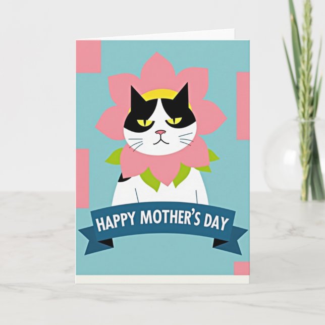 Cartão do Dia das Mães do Gato Grumpy (Frente)