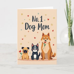 Cartão do Dia das Mães do Melhor Cachorro Nº 1