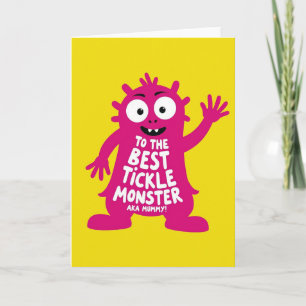 Cartão do Dia das Mães do Monstro Magenta