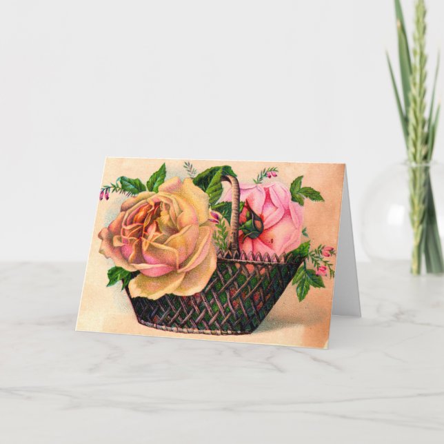 Cartão do dia das mães do rosa do pêssego do (Frente)