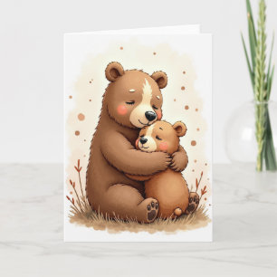 Cartão do Dia das Mães do Urso Gentil