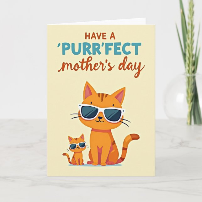 Cartão do Dia das Mães dos Cool Cats (Frente)