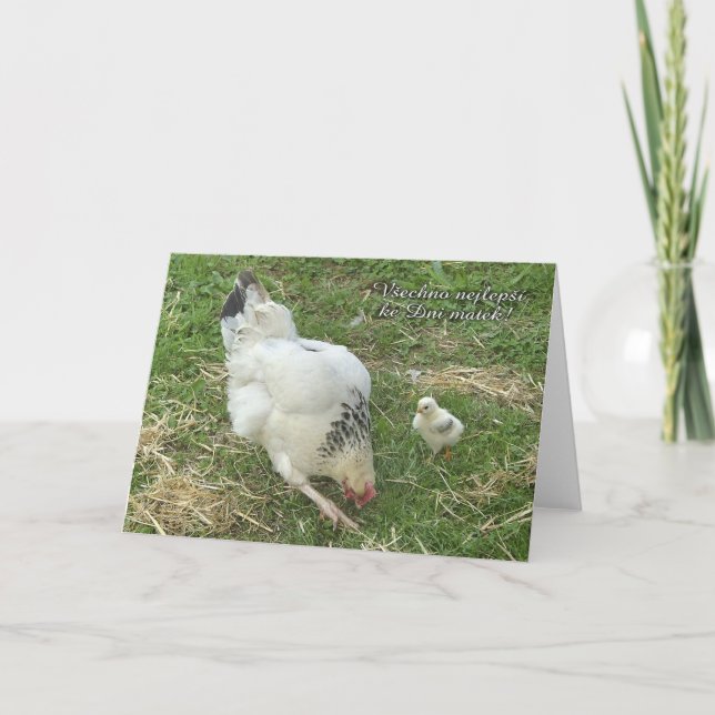 Cartão do dia das mães em Checo (Frente)