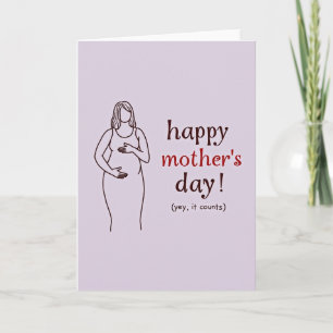 Cartão do Dia das Mães Esperadas