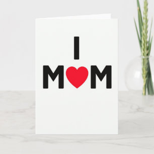 Cartão do Dia das Mães Eu Amo Mamãe