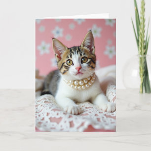 Cartão do Dia das Mães Felino Mais Doce