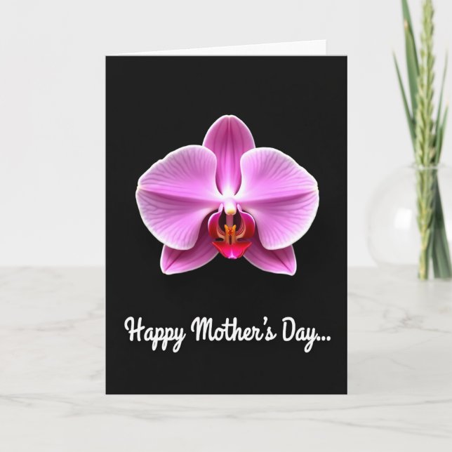 Cartão do Dia das Mães Flor de Fuchsia (Frente)