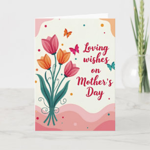 Cartão do Dia das Mães Floral Amoroso